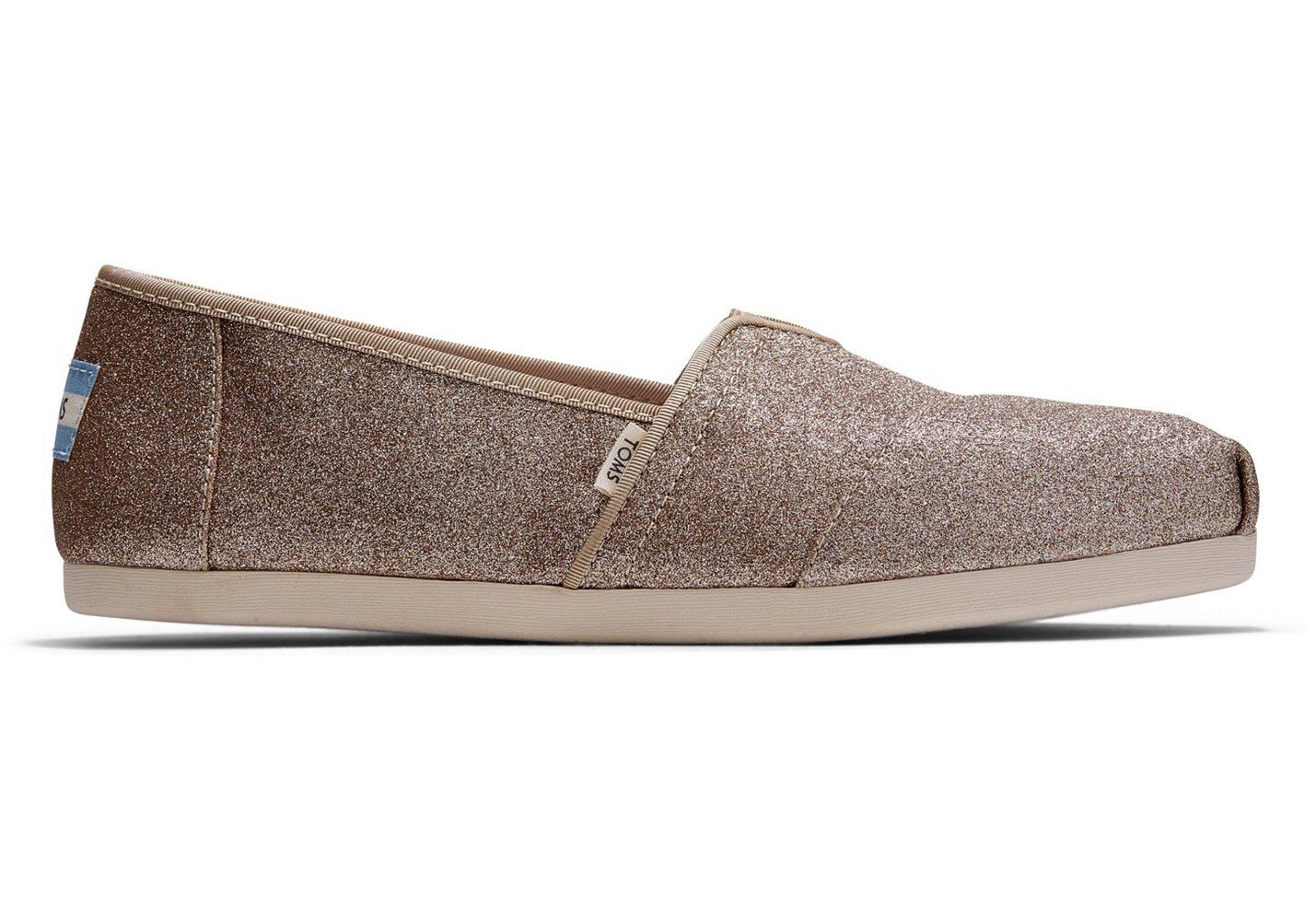 Toms Alpargata Glitter Espadrille Gold - Womens - 21384-TKMJ